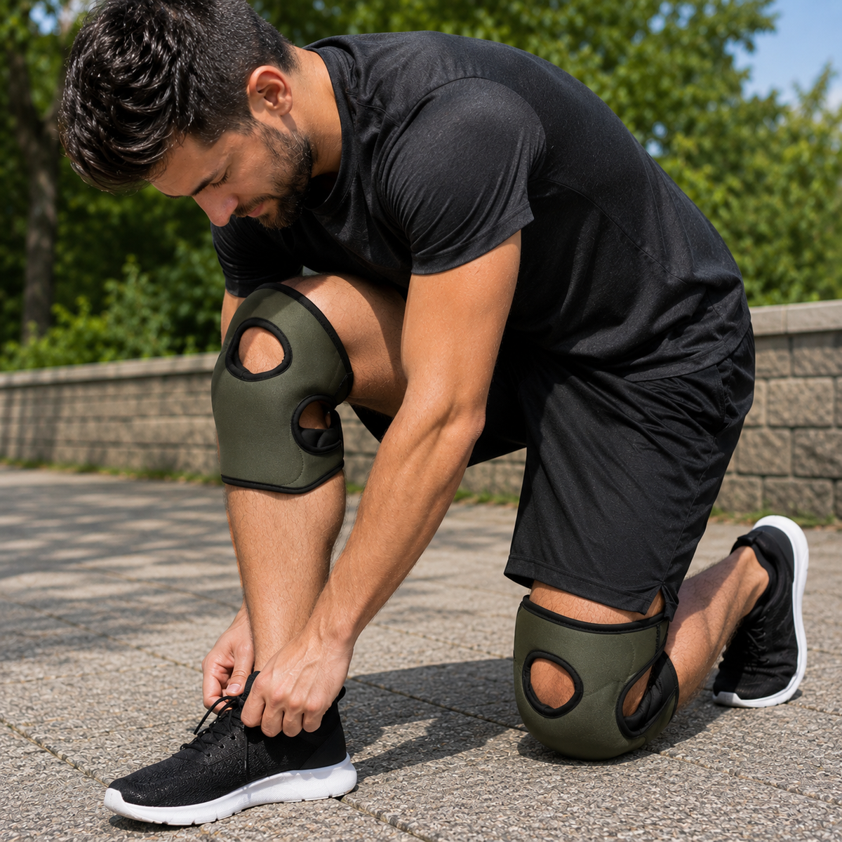 Verstelbare Kniebeschermers Neopreen – Anti-Slip, Duurzaam, voor Tuin & Kluswerkzaamheden