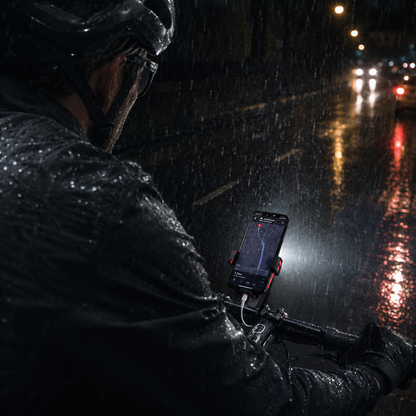 Fietsverlichting met Telefoonhouder & Powerbank – 3-in-1
