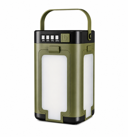 Solar Camping Lantaarn LED - 6 Lichtmodi Opvouwbaar - Oplaadbaar Noodverlichting