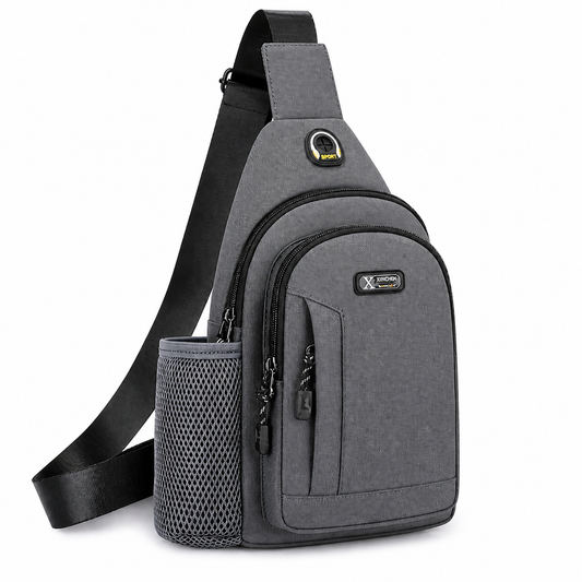 Heren Sling Chest Bag - Waterfles Houder Multi-Pocket - Crossbody Schoudertas Reizen