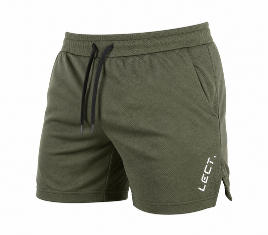 Heren Gymshorts Sneldrogend - Slim Fit Stretch Trainingsshorts - Ademend