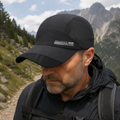 Heren Sportcap met Klep - Snel Drogend - Mesh Panelen