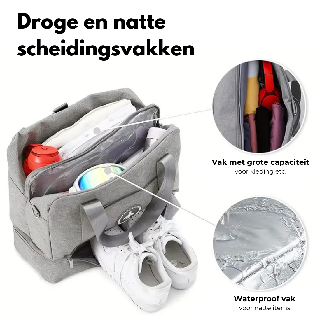 Handbagage Reistas - Waterdicht - Schoenenvak