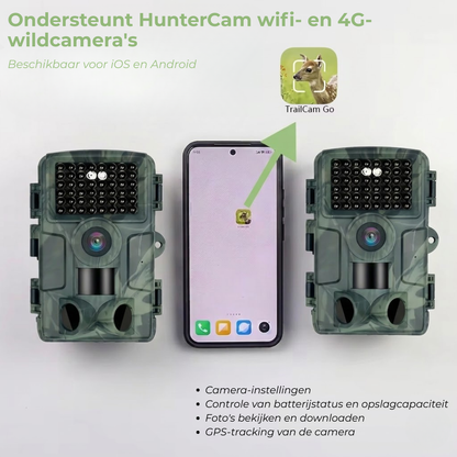 OutdoorHaven Wildcamera - 4K Ultra HD 60 MP - Met App