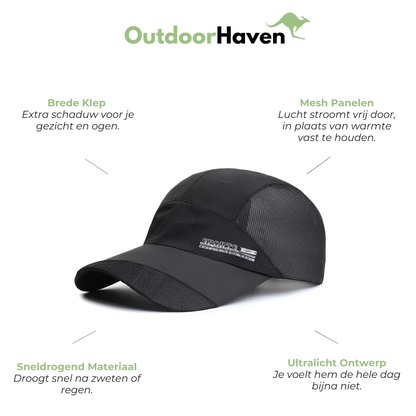 Heren Sportcap met Klep - Snel Drogend - Mesh Panelen
