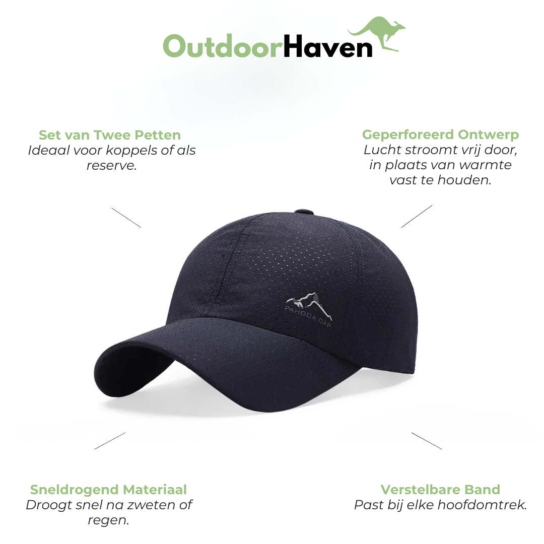 Baseballcaps 2-Pack - Ademend - UV-Bescherming