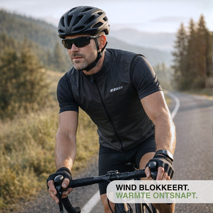 Heren Fiets Vest - Windproof Mesh Rug - Ademend