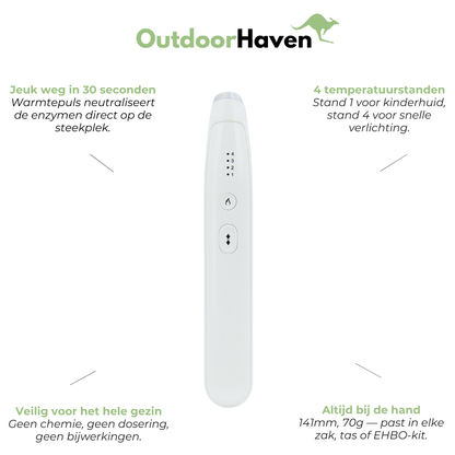 Insectenbeet Pen Verlichting - Chemievrije Warmtetherapie - USB Oplaadbaar