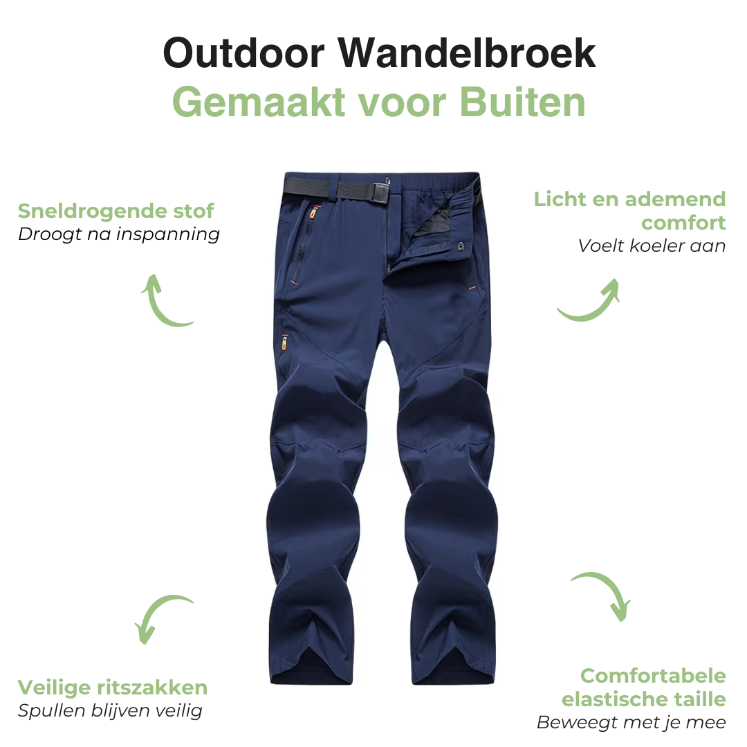 Outdoor Heren Wandelbroek – Ademend – Sneldrogend