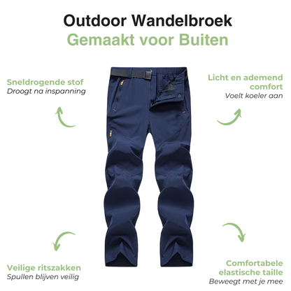 Outdoor Heren Wandelbroek – Ademend – Sneldrogend