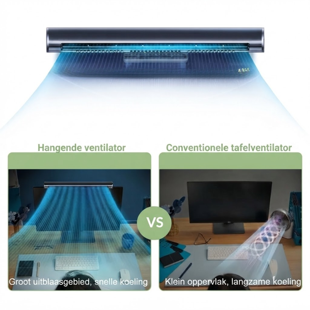 USB Ventilator Desktop - Monitor Ventilator - Verstelbare Luchtstroom