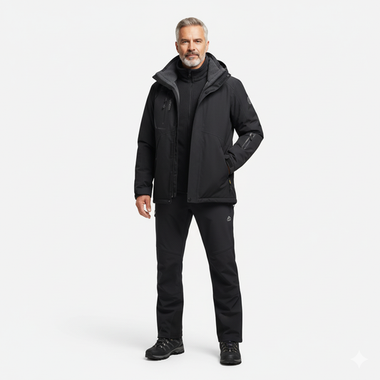Heren Softshell Set – Outdoor Jas – Wandelbroek