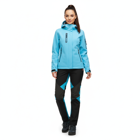 Dames Outdoor Set – Warm & Winddicht – Softshell Jas & Broek