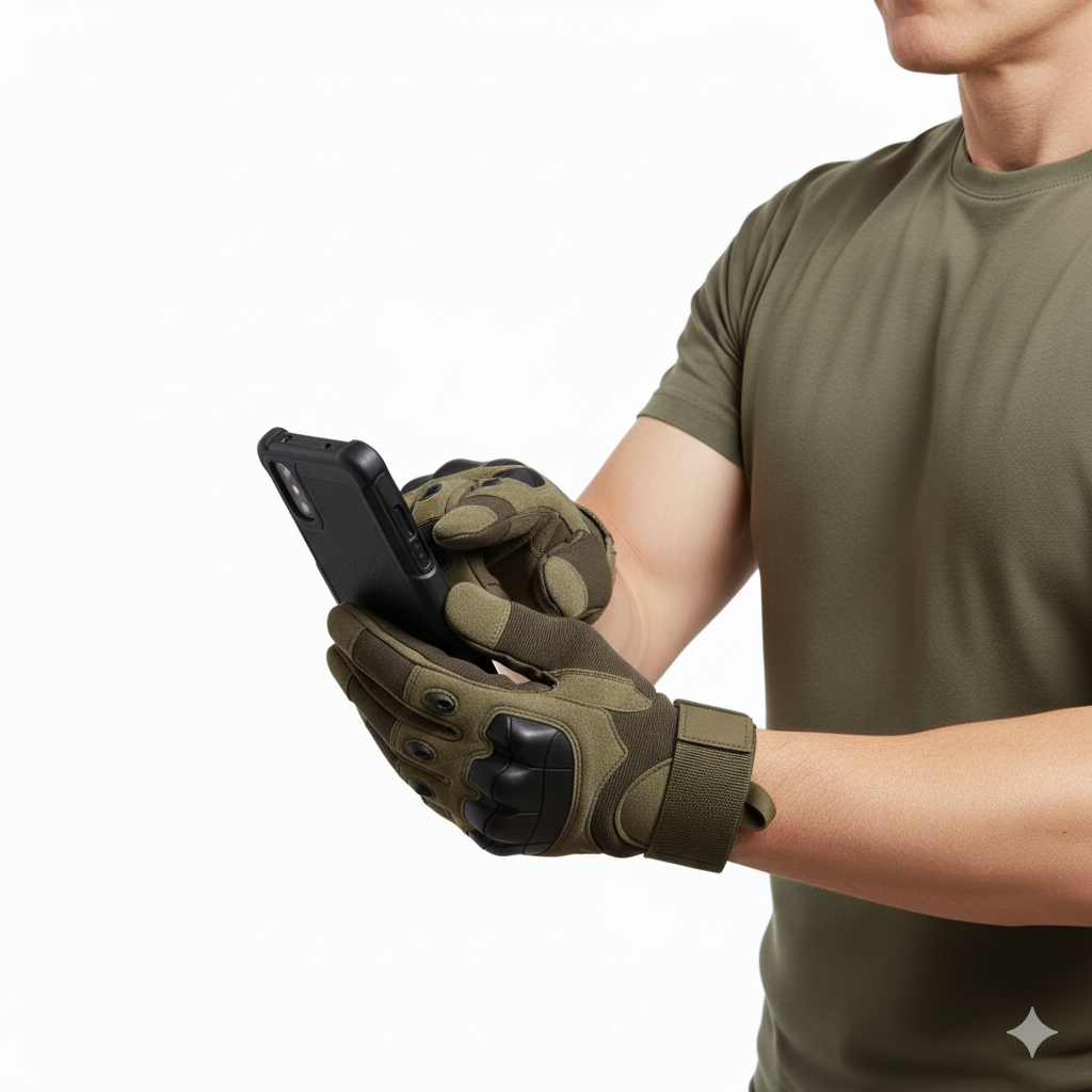 Tactische Handschoenen – Knokkelbescherming – Anti-Slip & Touchscreen
