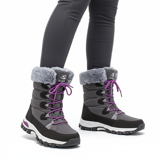 Dames Winter Snowboots – Warme Voering – Halfhoge Stijl