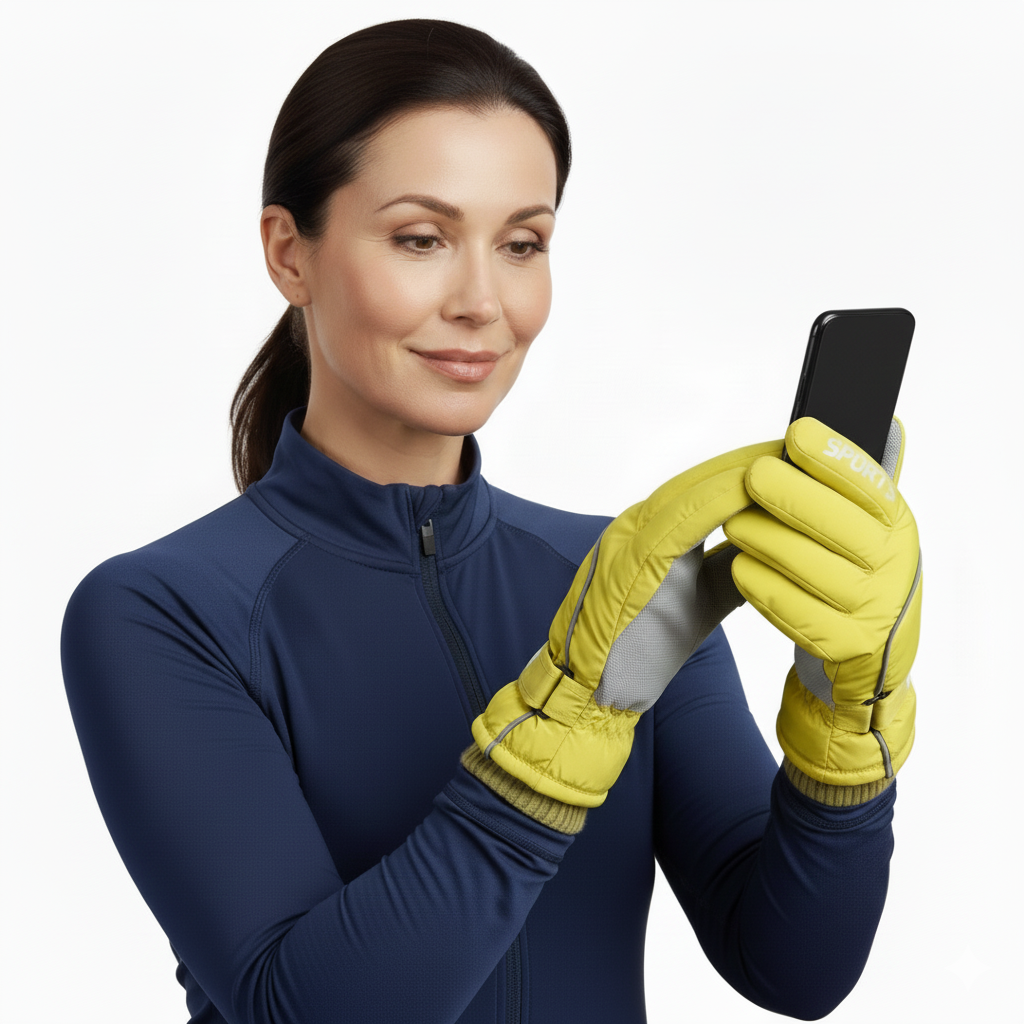 Dames Thermo Skihandschoenen – Touchscreen Compatibel