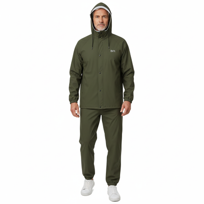 Heren Regenpak – Waterdichte Jas – Met Capuchon Set
