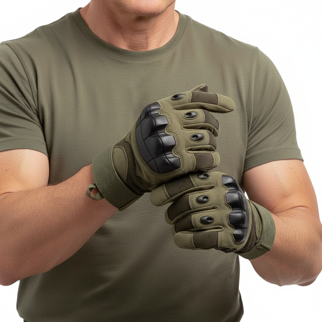 Tactische Handschoenen – Knokkelbescherming – Anti-Slip & Touchscreen