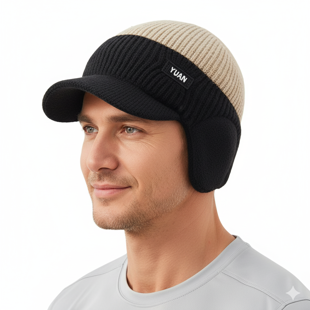 Winter Gebreide Muts – Warme Fleece – Oorbescherming