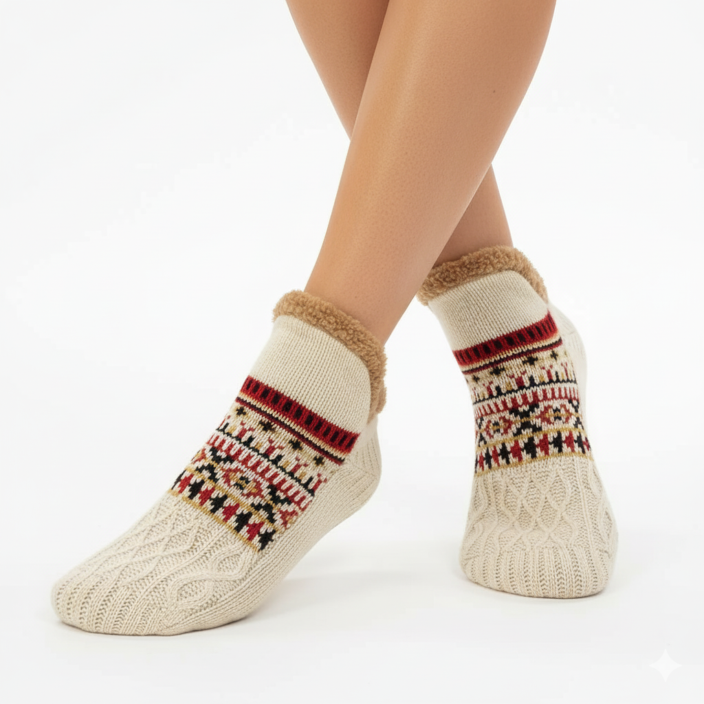 Thermo Gebreide Sokken – Antislip & Warm – Winter Comfort