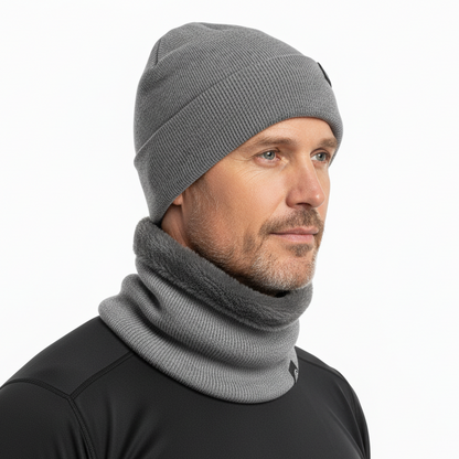 Wintermuts – Warme Sjaal – Gevoerde Gebreide Set