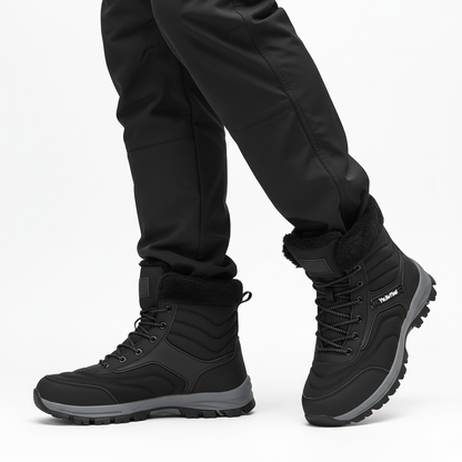 Heren Hoge Snowboots – Duurzaam met Warme Pluche Voering