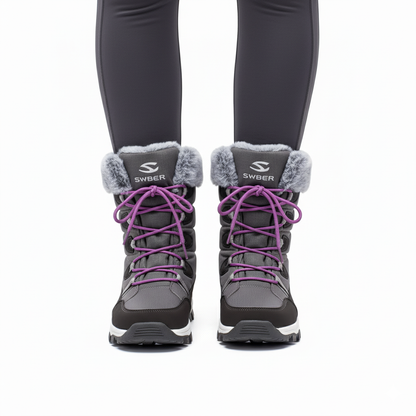 Dames Winter Snowboots – Warme Voering – Halfhoge Stijl