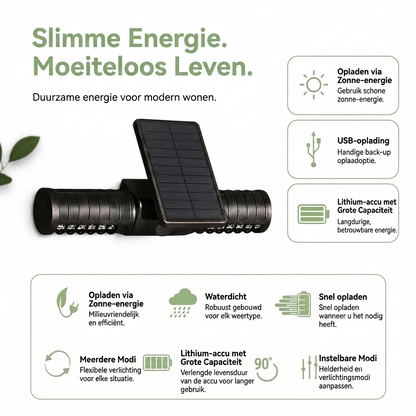 Solar Muggenlamp Buiten - Insectenverdelger Grondpen - Waterdicht UV