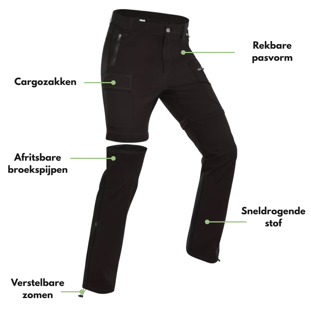 Dames Wandelbroek – Afritsbaar – Ritszakken