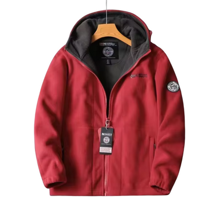 Polar Fleece Heren Jack - Winter - Capuchon