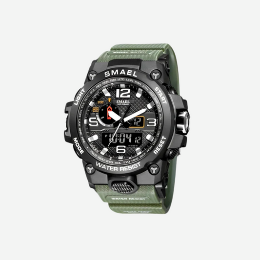 Heren Outdoor Horloge met Kompas – Survival, Sport & Bergtochten