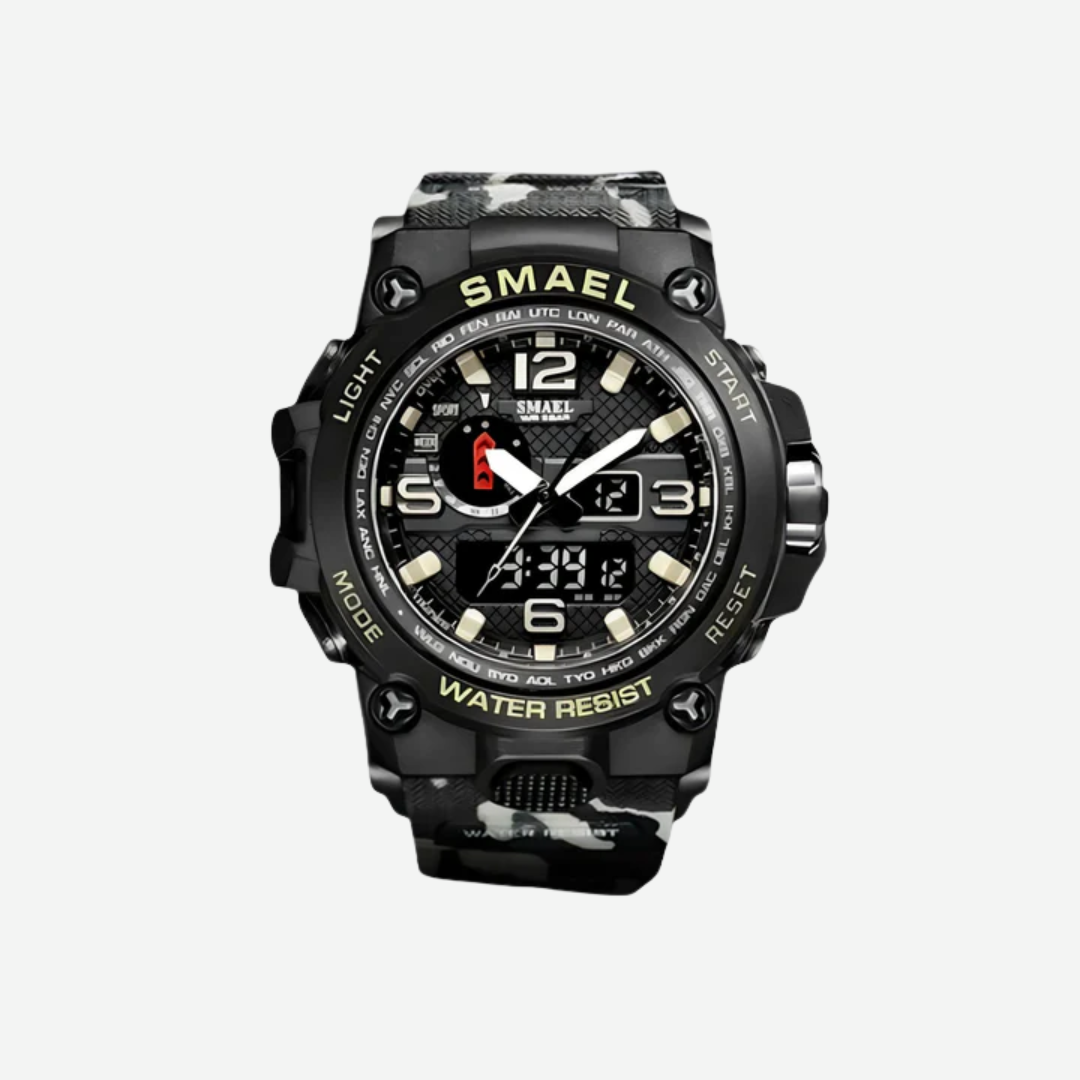 Heren Outdoor Horloge met Kompas – Survival, Sport & Bergtochten