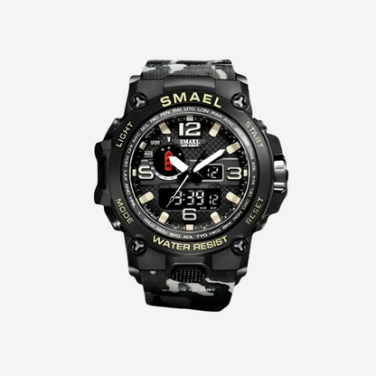 Heren Outdoor Horloge met Kompas – Survival, Sport & Bergtochten