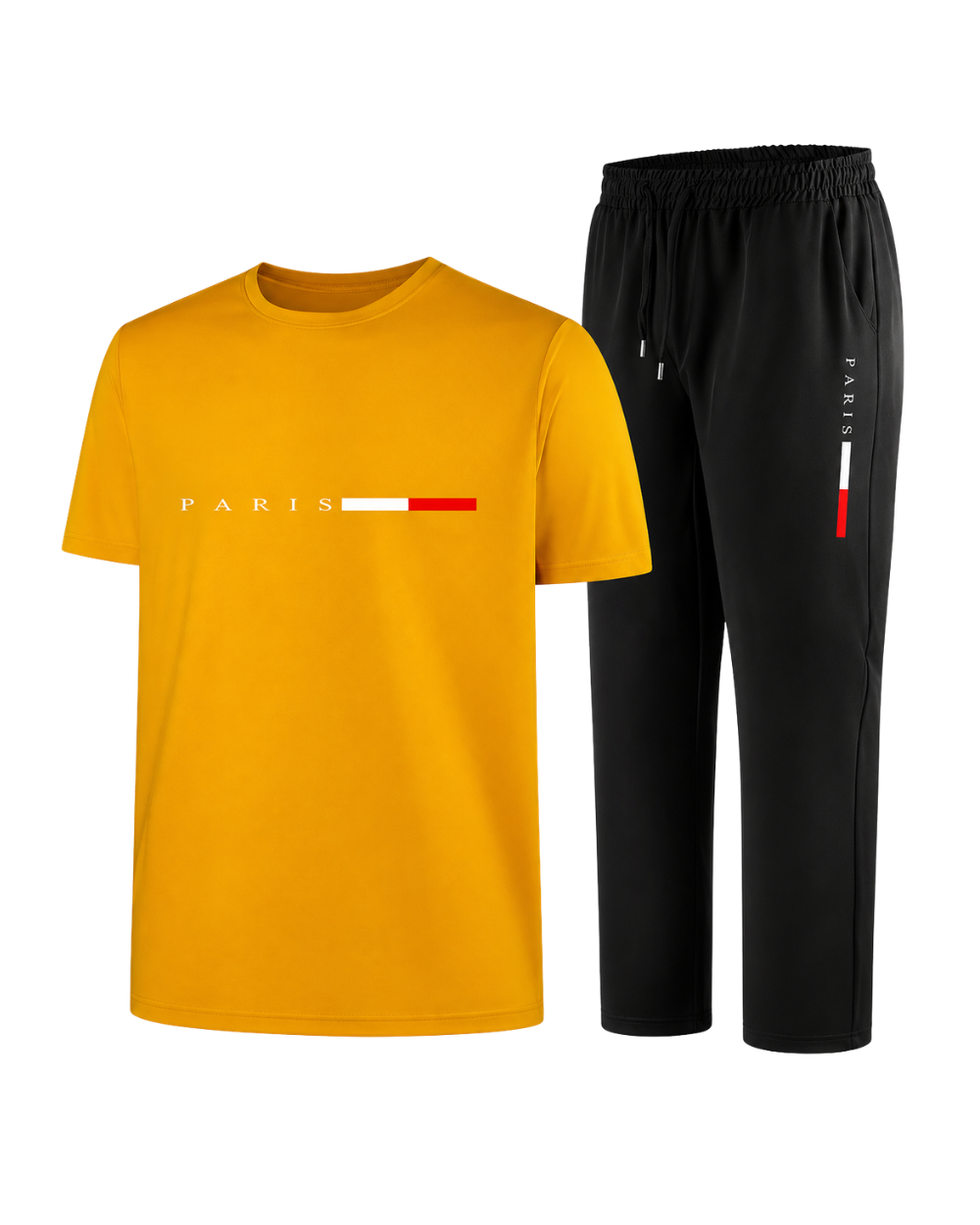 Heren Trainingspak Set Sneldrogend - T-Shirt en Joggingbroek - 2-Delig
