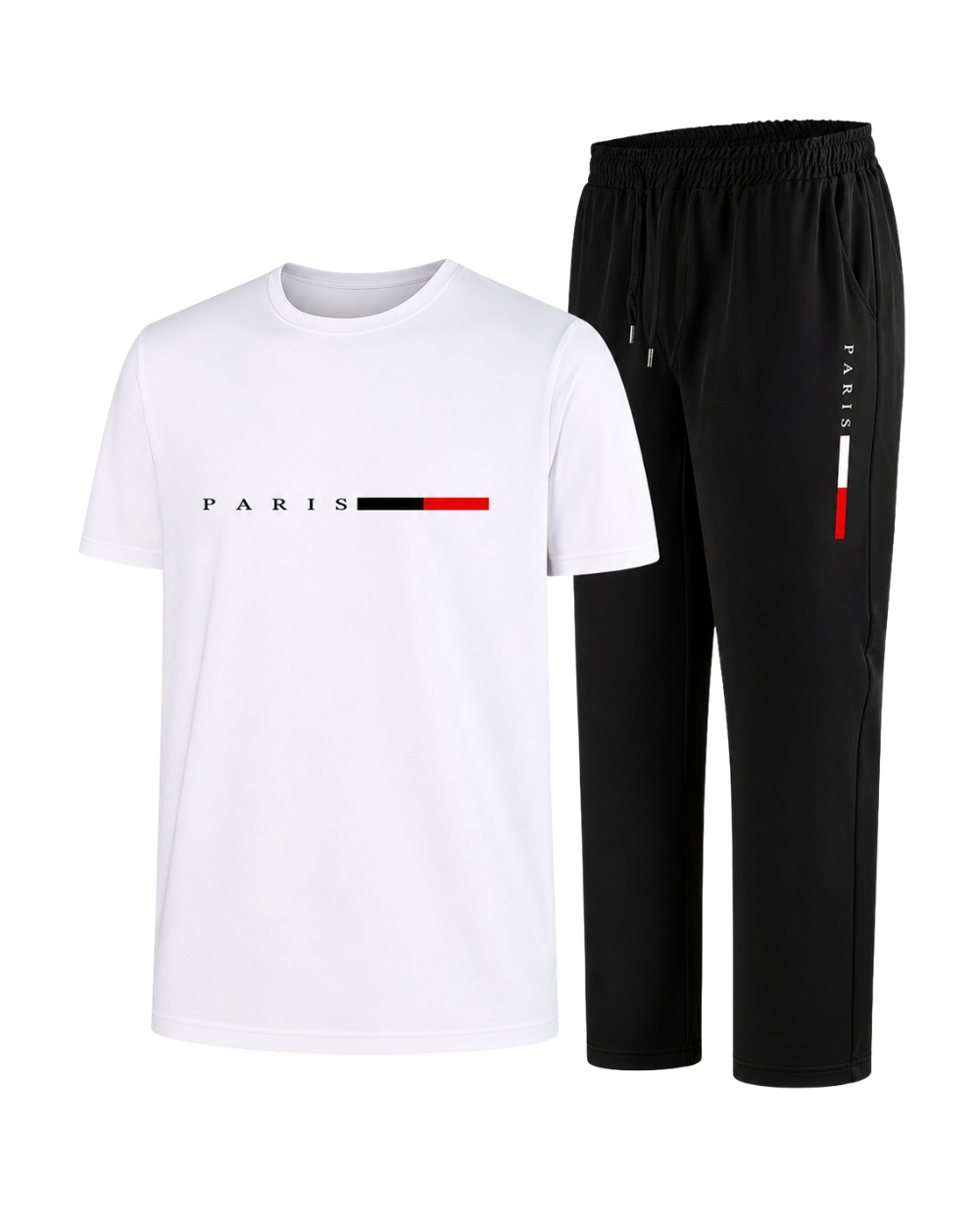 Heren Trainingspak Set Sneldrogend - T-Shirt en Joggingbroek - 2-Delig