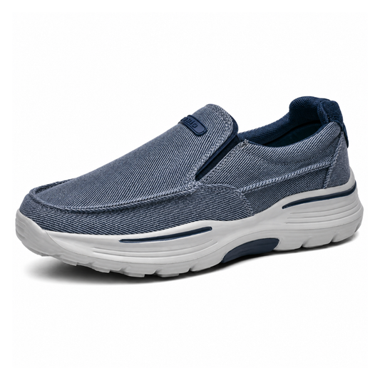 Heren Instappers Canvas Loafers - Lichtgewicht Dikke Zool - Casual Wandelschoenen Antistank