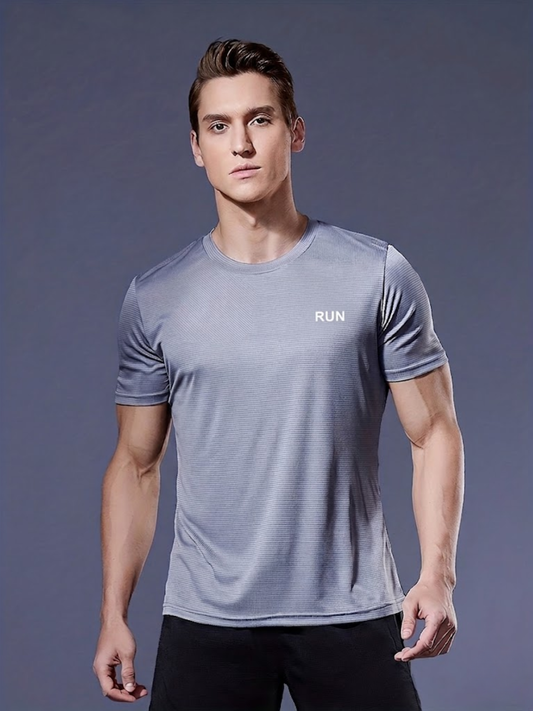 Sportshirt Grijs Heren Sneldrogend - Ademend - Lichtgewicht
