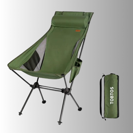 OutdoorHaven - Opvouwbare Luxe Campingstoel