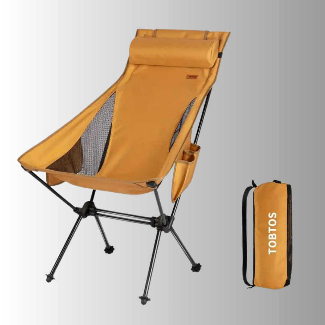 OutdoorHaven - Opvouwbare Luxe Campingstoel