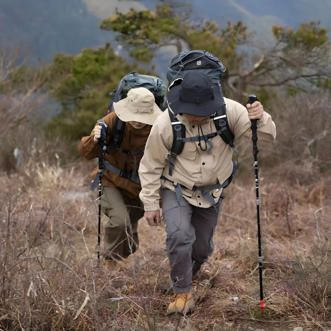 Opvouwbare Wandelstokken  - Ultralicht Carbon - 2-Delig - Nordic Walking