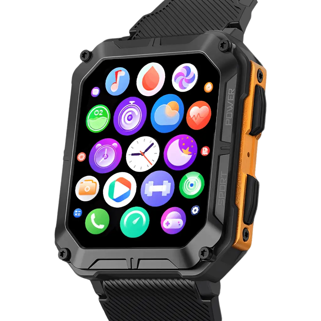 Onverwoestbare Smartwatch - Hartslagmeter - Stappenteller OutdoorHaven