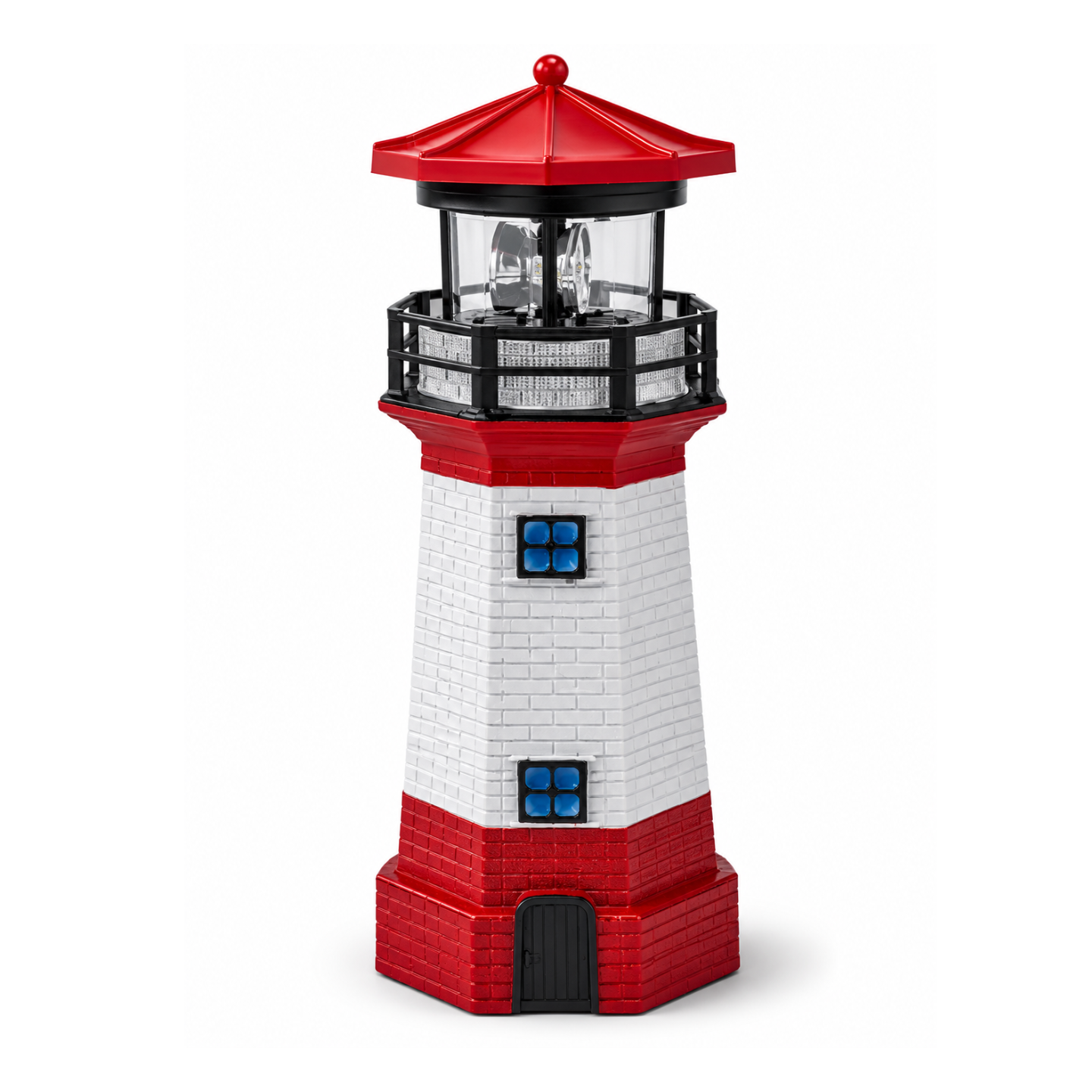Solar Vuurtoren Tuinlamp – Roterende LED, IP44, Decoratief voor Tuin & Erf