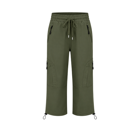 Dames Outdoor Capri - Ademende Stretch Wandelbroek met Ritszakken