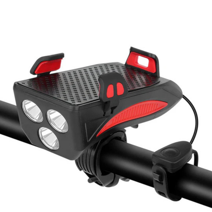 Fietsverlichting met Telefoonhouder & Powerbank – 3-in-1