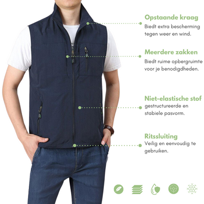 Outdoor Vest - 100% Nylon - OutdoorHavenNL