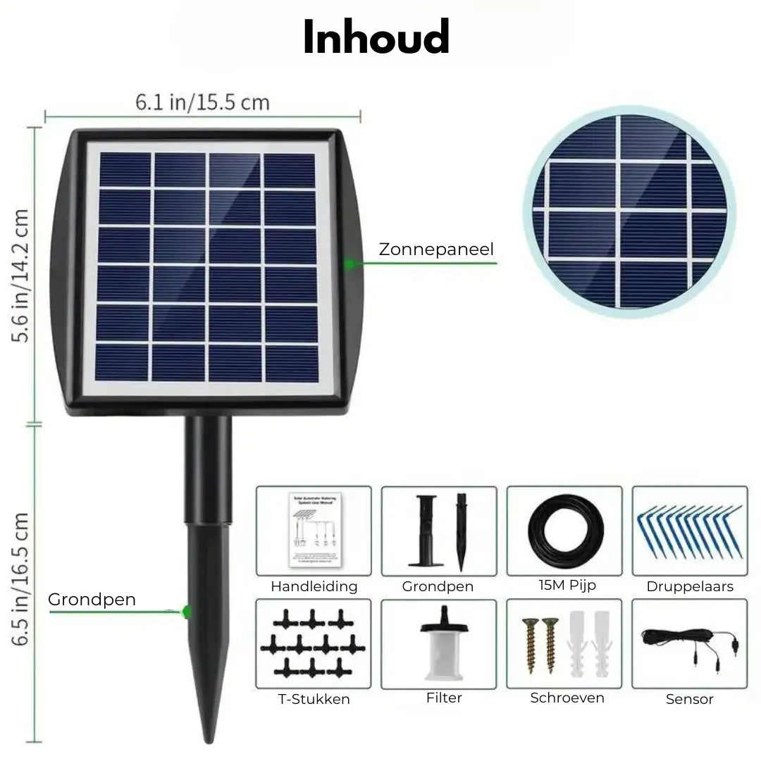 OutdoorHaven Irrigatiesysteem - Automatisch - Zonne Energie OutdoorHaven