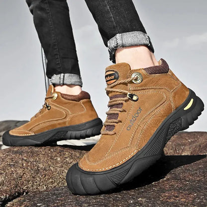 OutdoorHaven - Outdoor PE Leren Wandelschoenen - Man OutdoorHaven