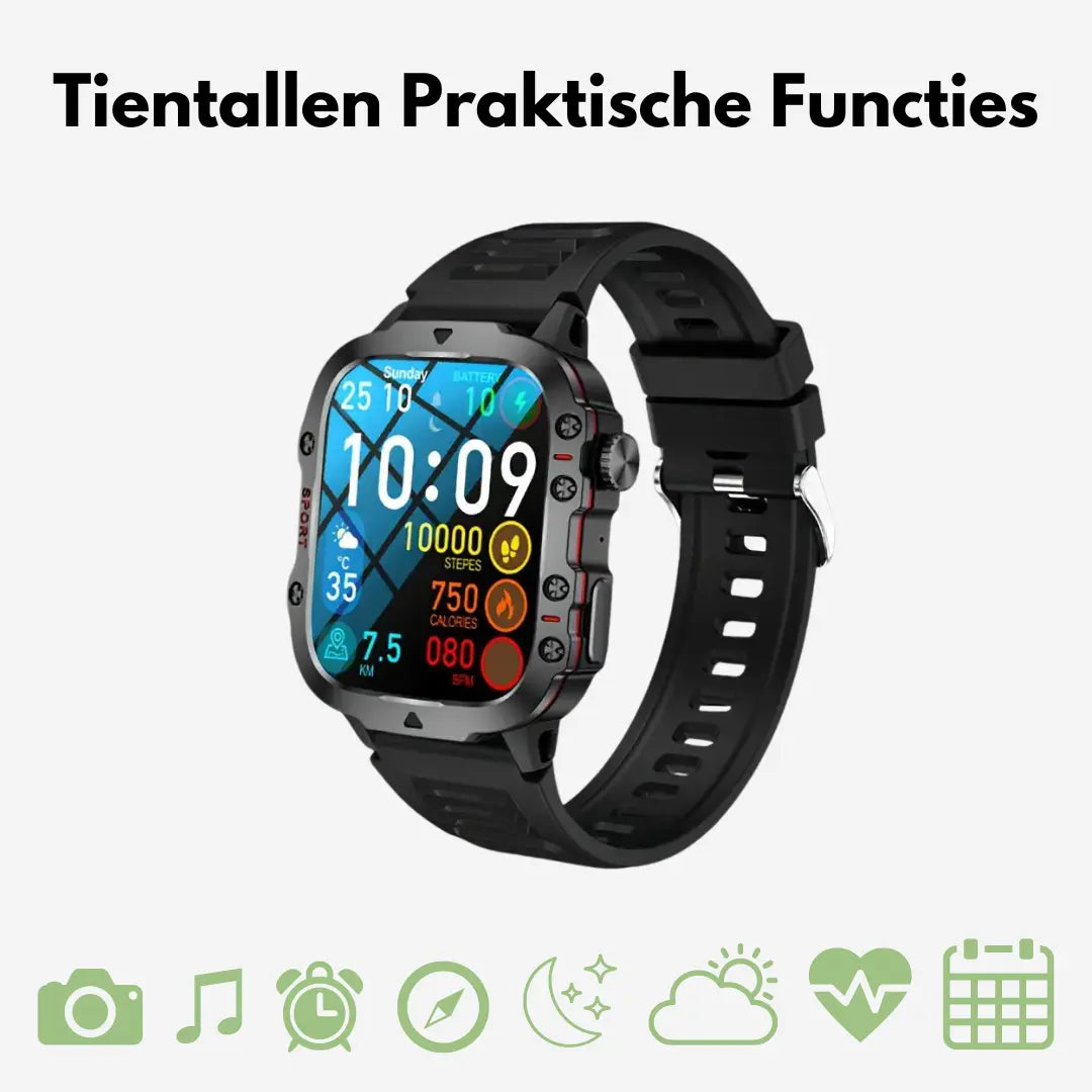 OutdoorHaven Sport Smartwatch - IP68 Waterdicht OutdoorHaven