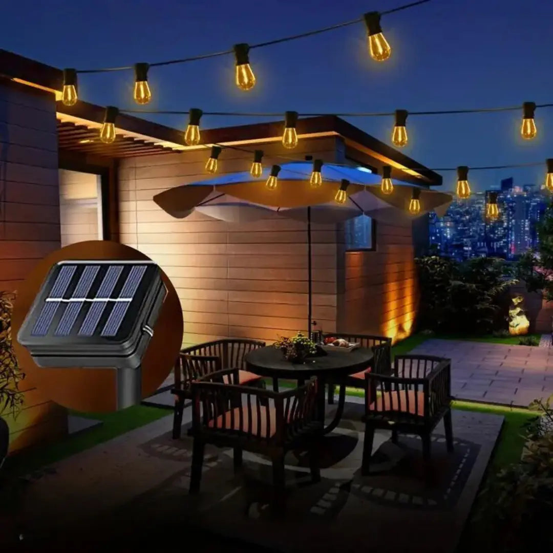 OutdoorHaven | LED Lichtslinger op zonne-energie OutdoorHaven