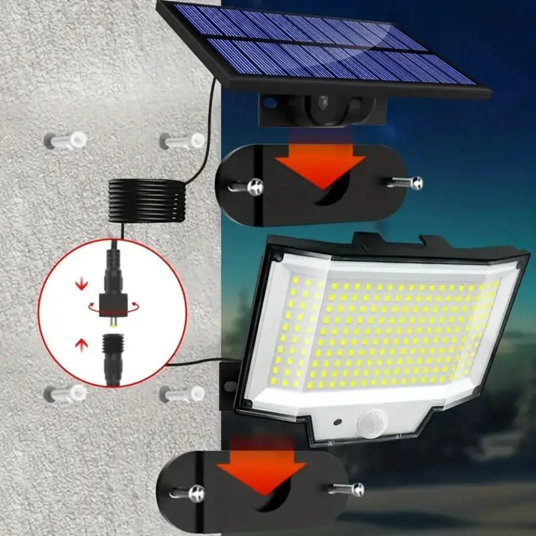 OutdoorHaven | Solar Buitenlamp met bewegingssensor - 200 LED OutdoorHaven